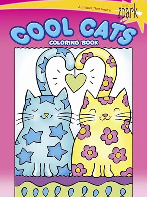 Spark Cool Cats Coloring Book-..