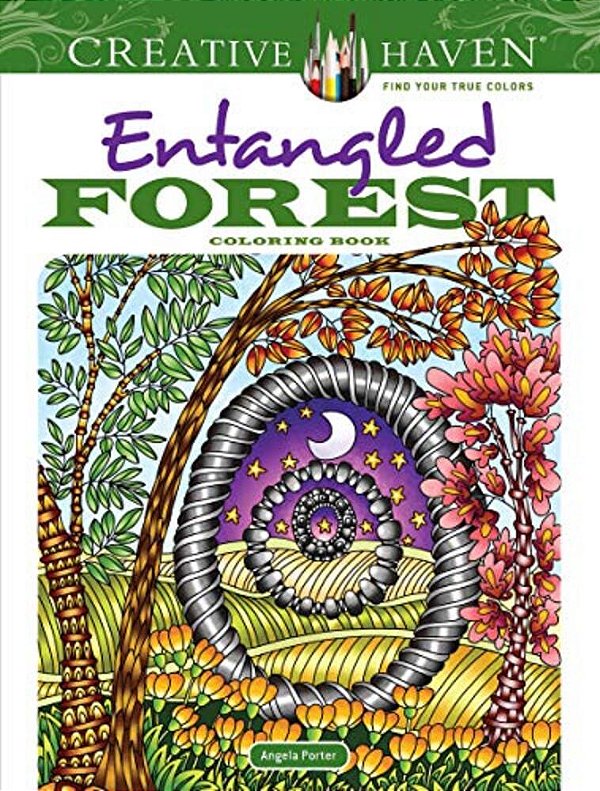 Creative Haven Entangled Forest Coloring Book-..