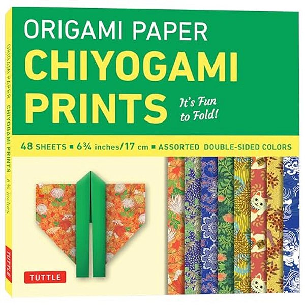 Origami Paper 48 Sheet Chiyogami Prints 6 3/4 (17 Cm): Tuttle Origami Paper: Double-Sided Origami Sheets Printed With 8 Different Patterns (Instructio-..