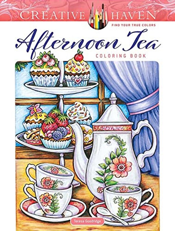 Creative Haven Afternoon Tea Coloring Book-..