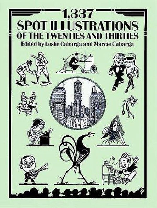 1,337 Spot Illustrations Of The Twenties And Thirties-..