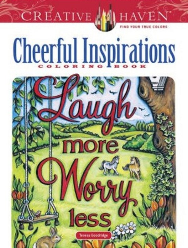 Creative Haven Cheerful Inspirations Coloring Book-..
