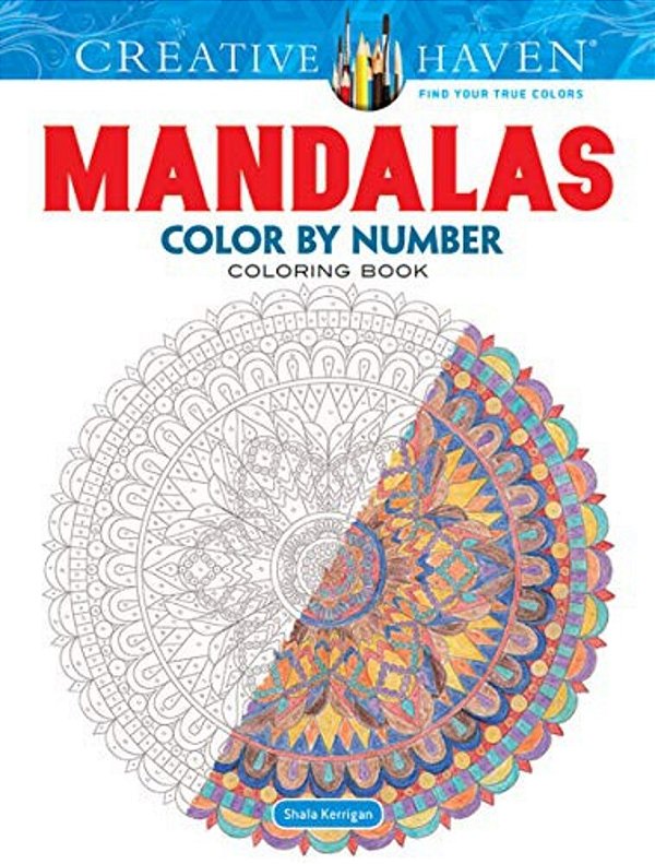 Creative Haven Mandalas Color By Number Coloring Book-..