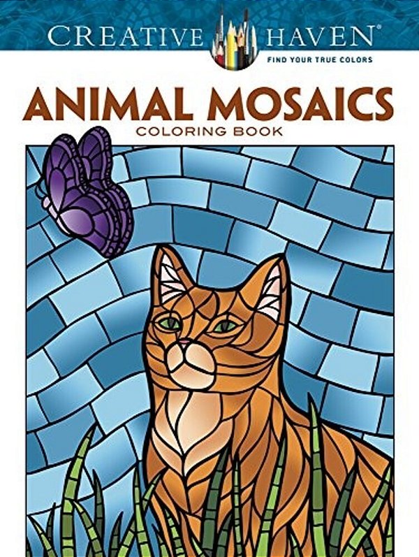 Creative Haven Animal Mosaics Coloring Book-..