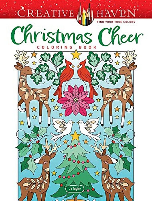Creative Haven Christmas Cheer Coloring Book-..