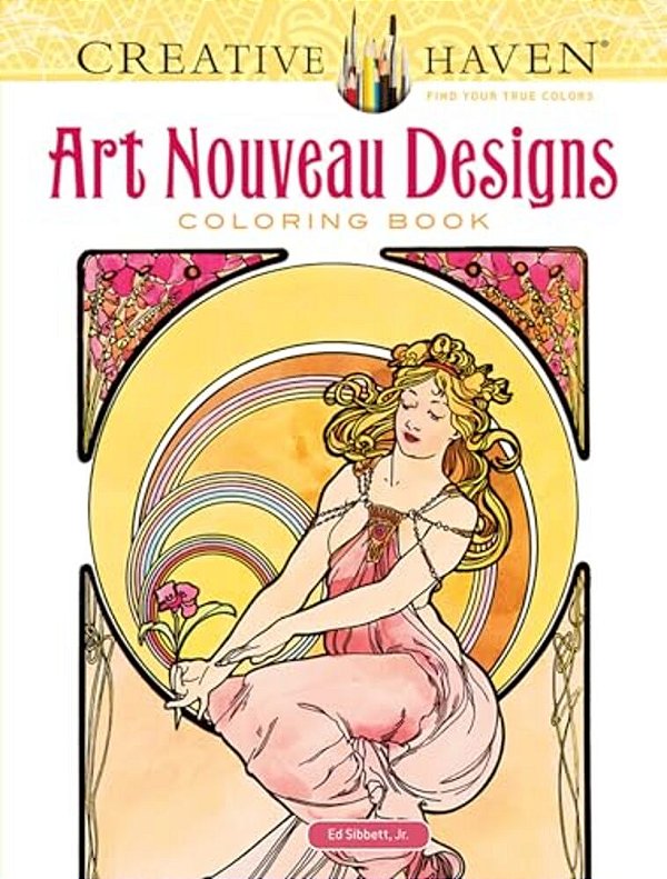 Creative Haven Art Nouveau Designs Coloring Book-..