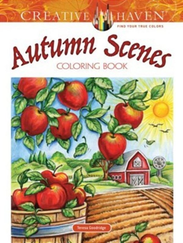 Creative Haven Autumn Scenes Coloring Book-..