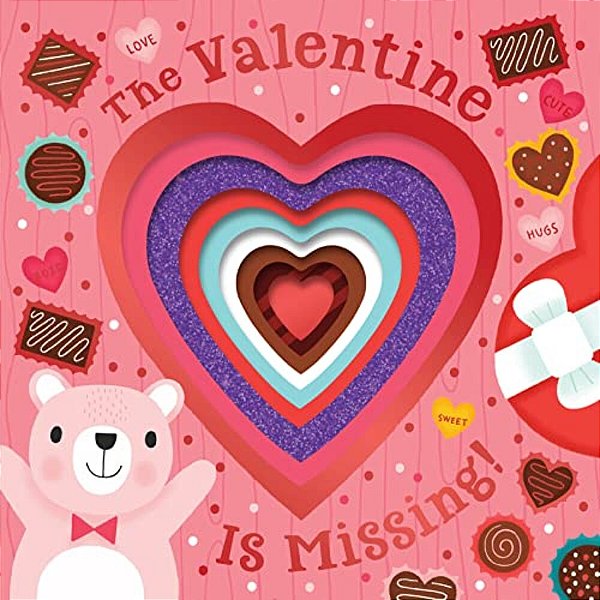 The Valentine Is Missing! Board Book With Cut-Out Reveals-..
