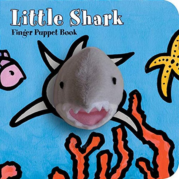 Little Shark: Finger Puppet Book: (Puppet Book For Baby, Little Toy Board Book, Baby Shark)-..