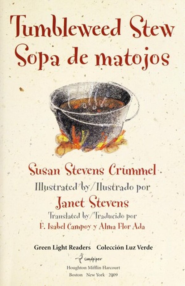 Tumbleweed Stew/Sopa De Matojos: Bilingual English And Spanish-..