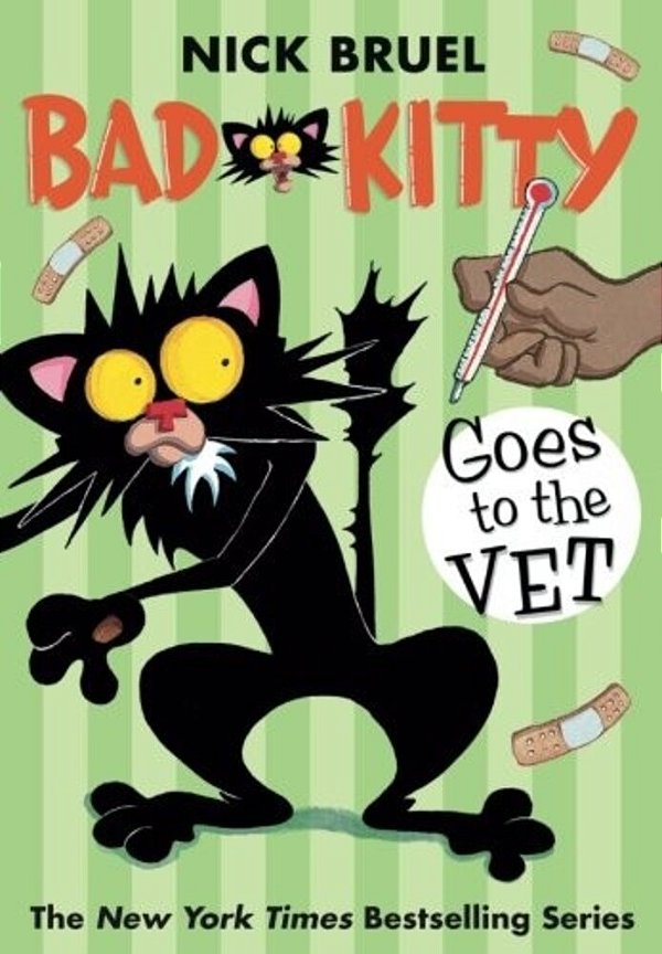 Bad Kitty Goes To The Vet (Paperback Black-And-white Edition)-..