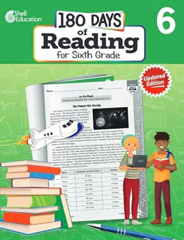 180 Days(tm) Reading For Sixth Grade, 2ND Edition: Practice, Assess, Diagnose-..