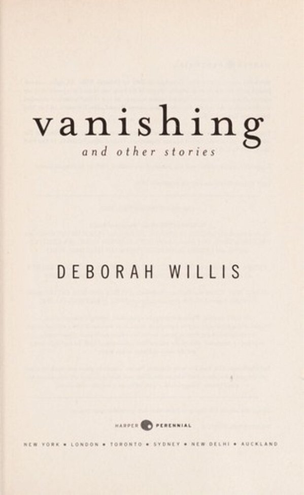 Vanishing And Other Stories-..