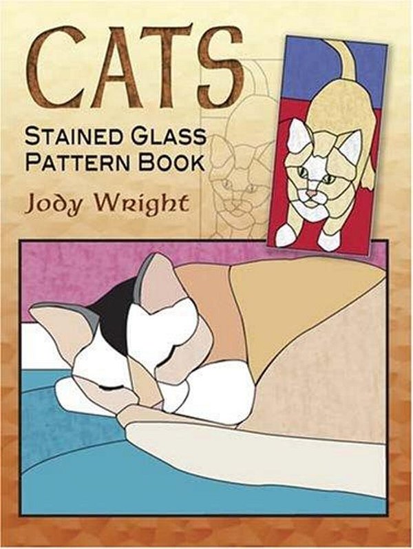 Cats Stained Glass Pattern Book-..