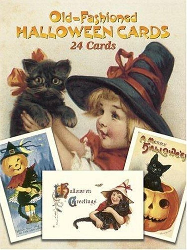 Old-Fashioned Halloween Cards: 24 Cards-..