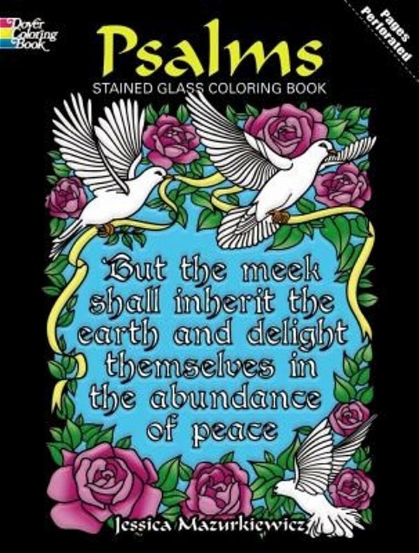 Psalms Stained Glass Coloring Book-..