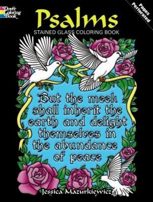 Psalms Stained Glass Coloring Book-..