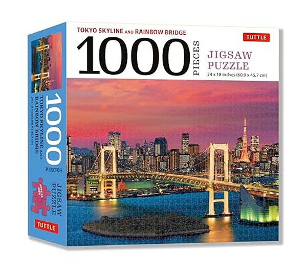 Tokyo Skyline And Rainbow Bridge - 1000 Piece Jigsaw Puzzle: The Rainbow Bridge And Tokyo Tower (Finished Size 24 In X 18 In)-..