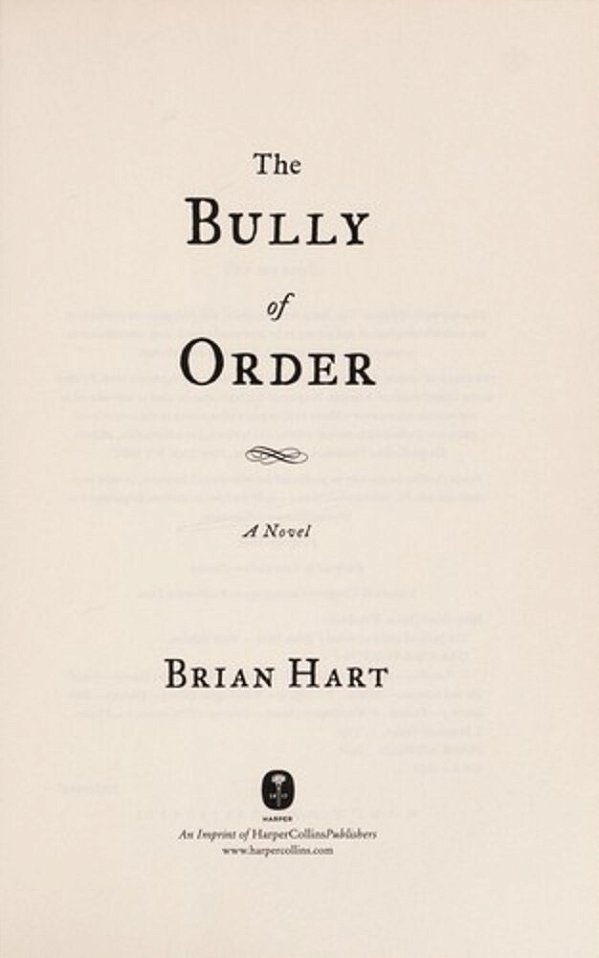The Bully Of Order-..