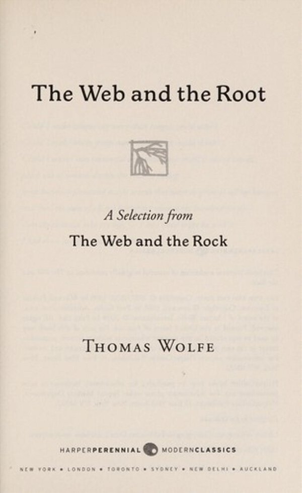 The Web And The Root-..