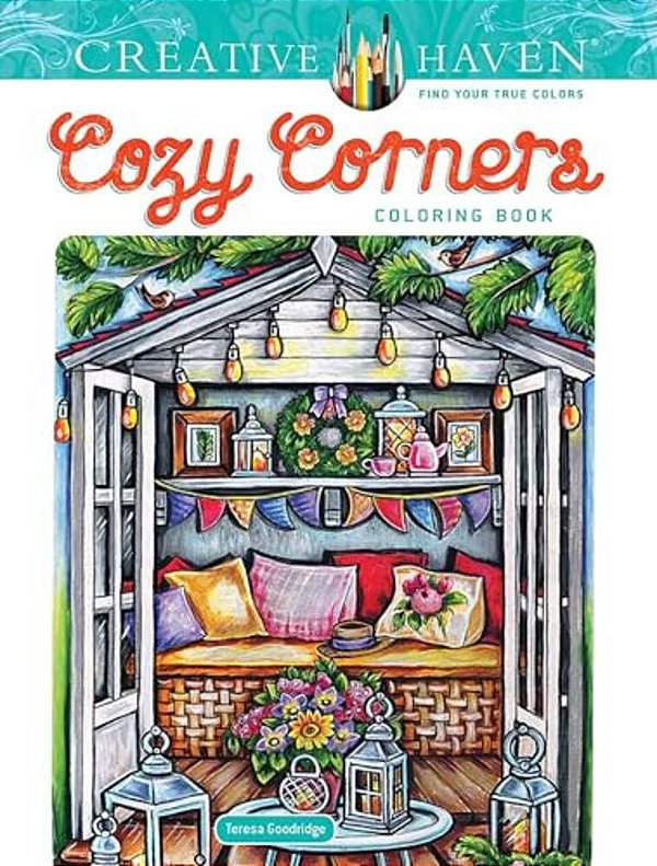 Creative Haven Cozy Corners Coloring Book-..