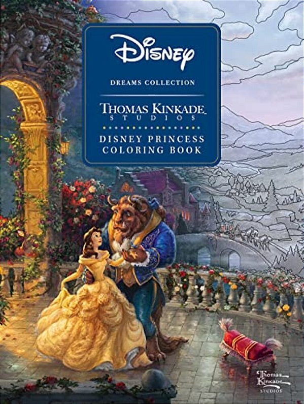 Disney Dreams Collection Thomas Kinkade Studios Disney Princess Coloring Book-..