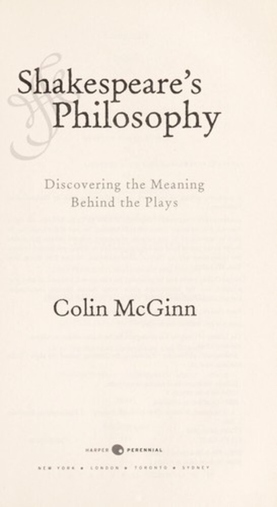 Shakespeare's Philosophy: Discovering The Meaning Behind The Plays-..