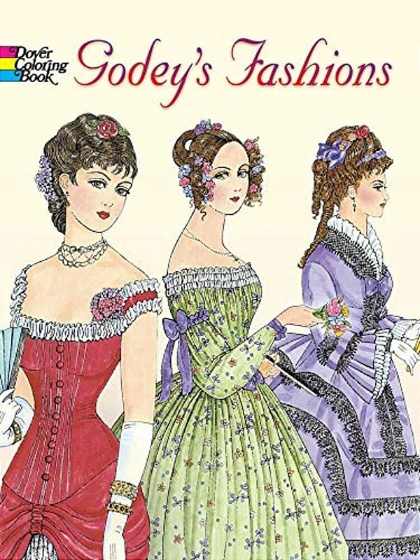 Godey's Fashions Coloring Book-..