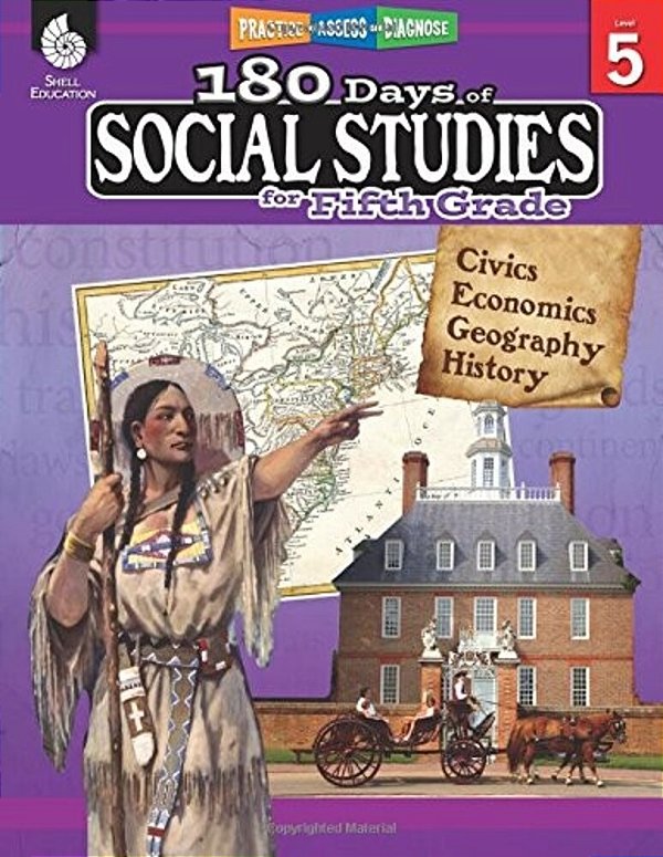 180 Days(tm) Social Studies For Fifth Grade: Practice, Assess, Diagnose-..