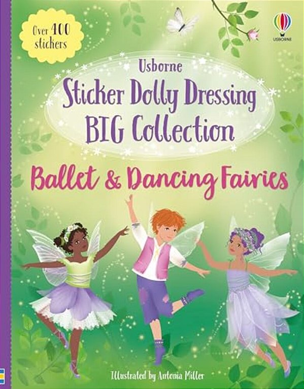 Sticker Dolly Dressing Big Collection Ballet And Dancing Fairies-..