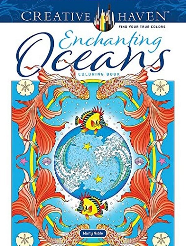 Creative Haven Enchanting Oceans Coloring Book-..