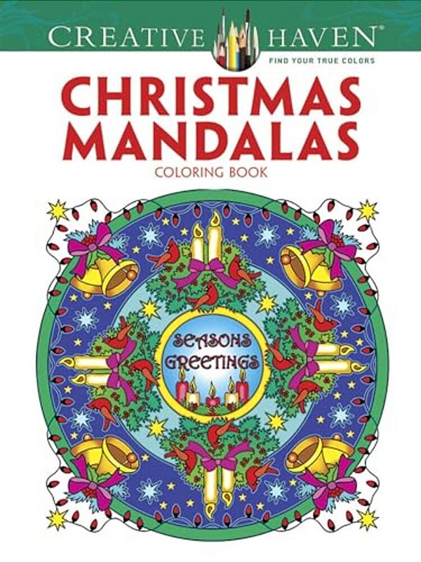 Creative Haven Christmas Mandalas Coloring Book-..