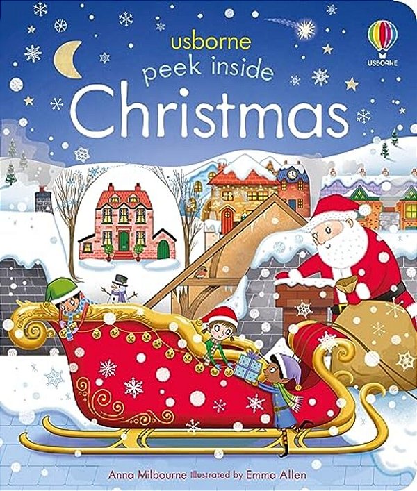 Peek Inside Christmas: A Christmas Holiday Book For Kids-..