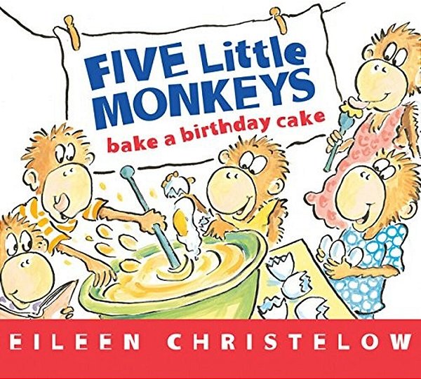 Five Little Monkeys Bake A Birthday Cake Board Book-..