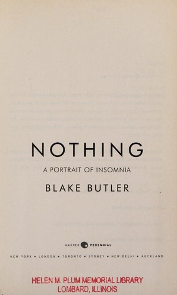Nothing: A Portrait Of Insomnia-..