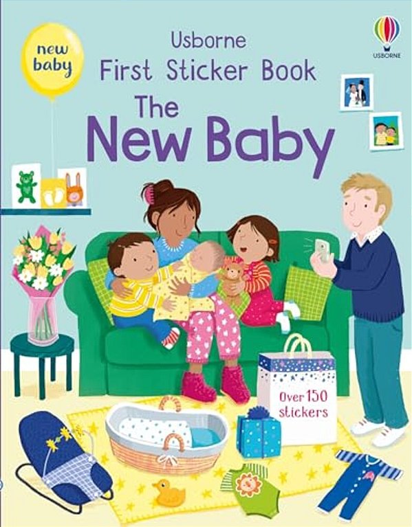 First Sticker Book The New Baby-..