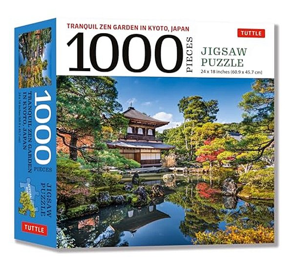 Tranquil Zen Garden In Kyoto Japan- 1000 Piece Jigsaw Puzzle: Ginkaku-Ji, Temple Of The Silver Pavilion (Finished Size 24 In X 18 In)-..