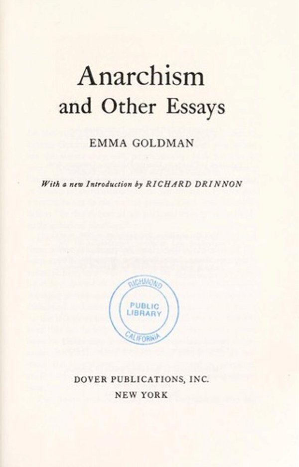 Anarchism And Other Essays-..