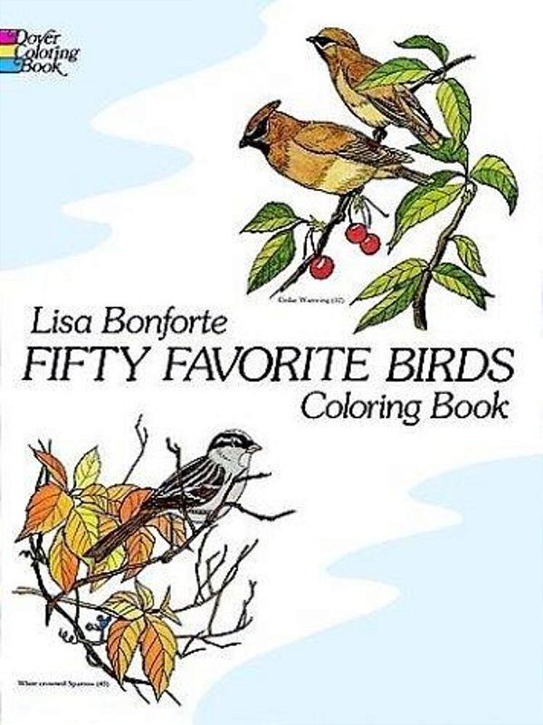 Fifty Favorite Birds Coloring Book-..
