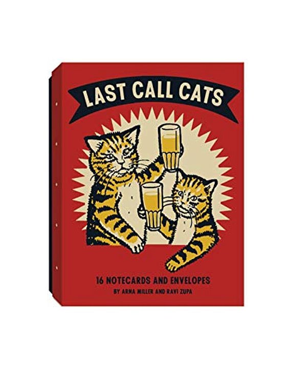 Last Call Cats Notecards [With Envelope]-..