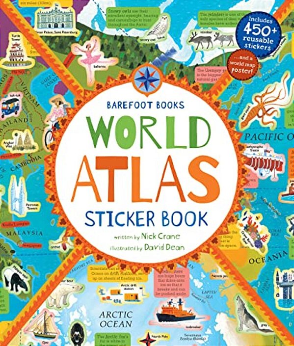 Barefoot Books World Atlas Sticker Book-..
