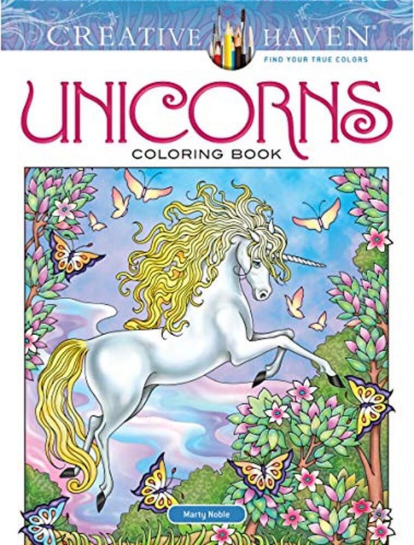 Creative Haven Unicorns Coloring Book-..