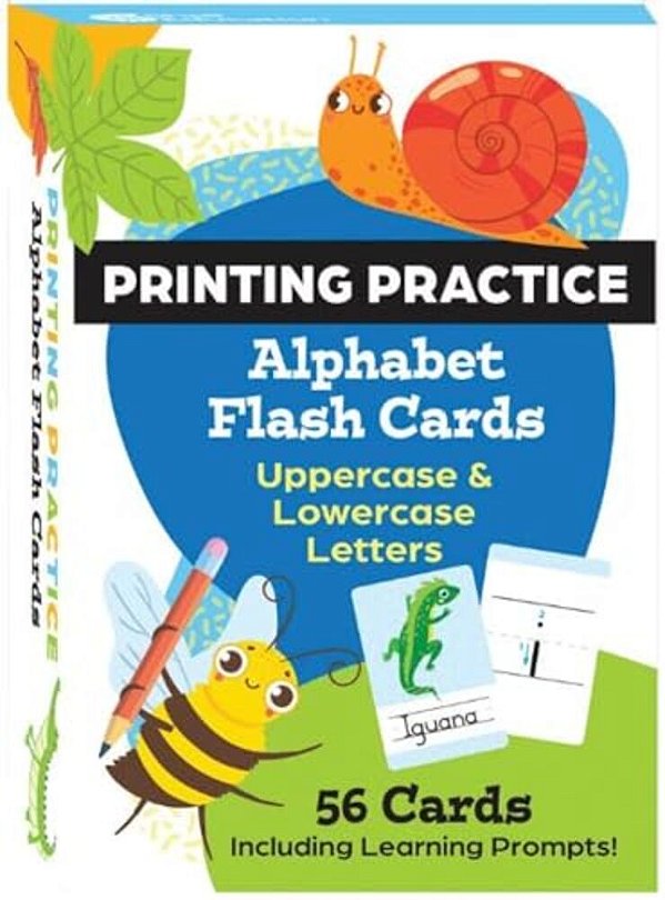Printing Practice Alphabet Flash Cards-..