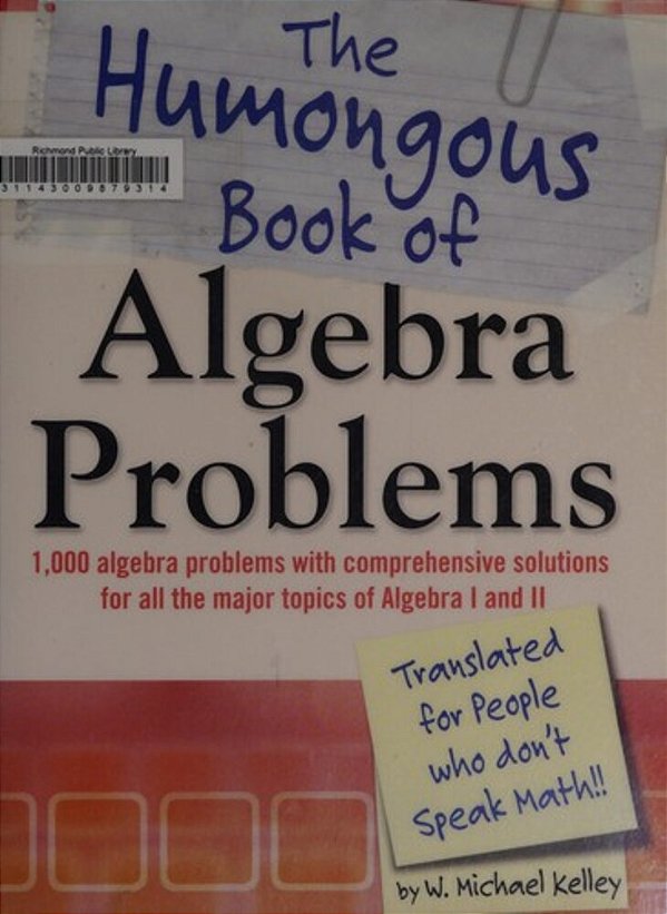 The Humongous Book Of Algebra Problems-..
