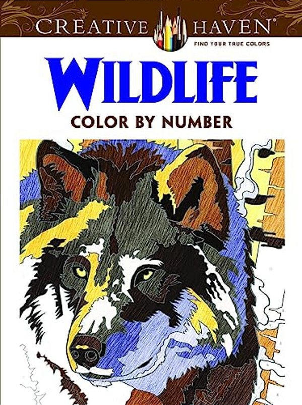 Creative Haven Wildlife Color By Number Coloring Book-..