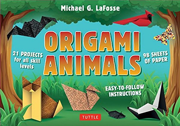 Origami Animals Kit: Make Colorful And Easy Origami Animals: Kit Includes Origami Book, 98 Papers And 21 Original Projects-..