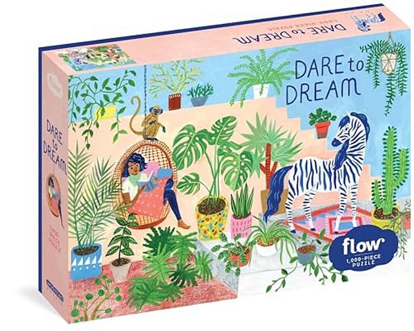 Dare To Dream 1,000-Piece Puzzle: (Flow) For Adults Families Picture Quote Mindfulness Game Gift Jigsaw 26 3/8" X 18 7/8"-..