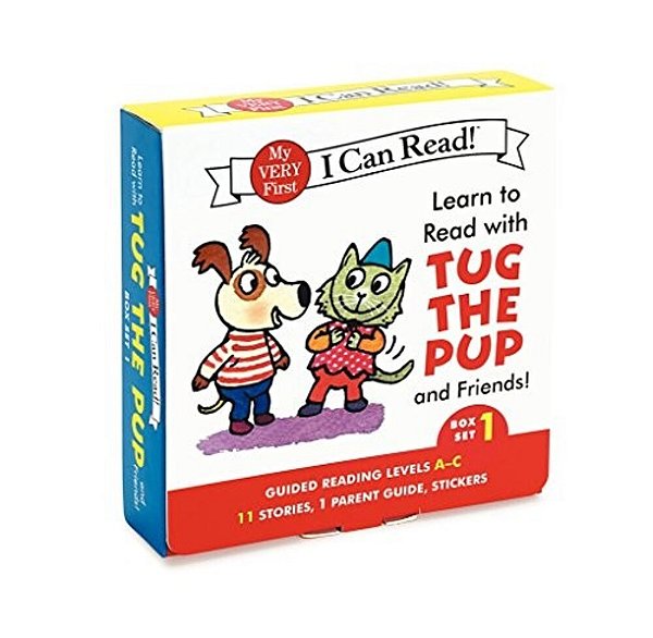 Learn To Read With Tug The Pup And Friends! Box Set 1: A Box Of 11 Stories, 1 Parent Guide, And Reward Stickers For Beginning Readers; Reading Level A-..