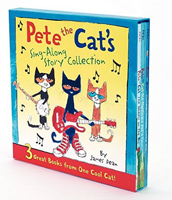Pete The Cat's Sing-Along Story Collection: A Box Of 3 Books-..