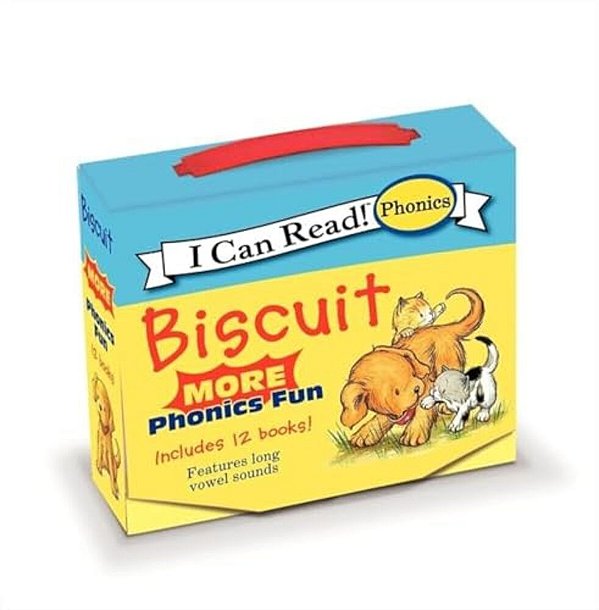 Biscuit: More 12-Book Phonics Fun!: A Box Of 12 Mini-Books Featuring Short And Long Vowel Sounds For Dog Lovers-..